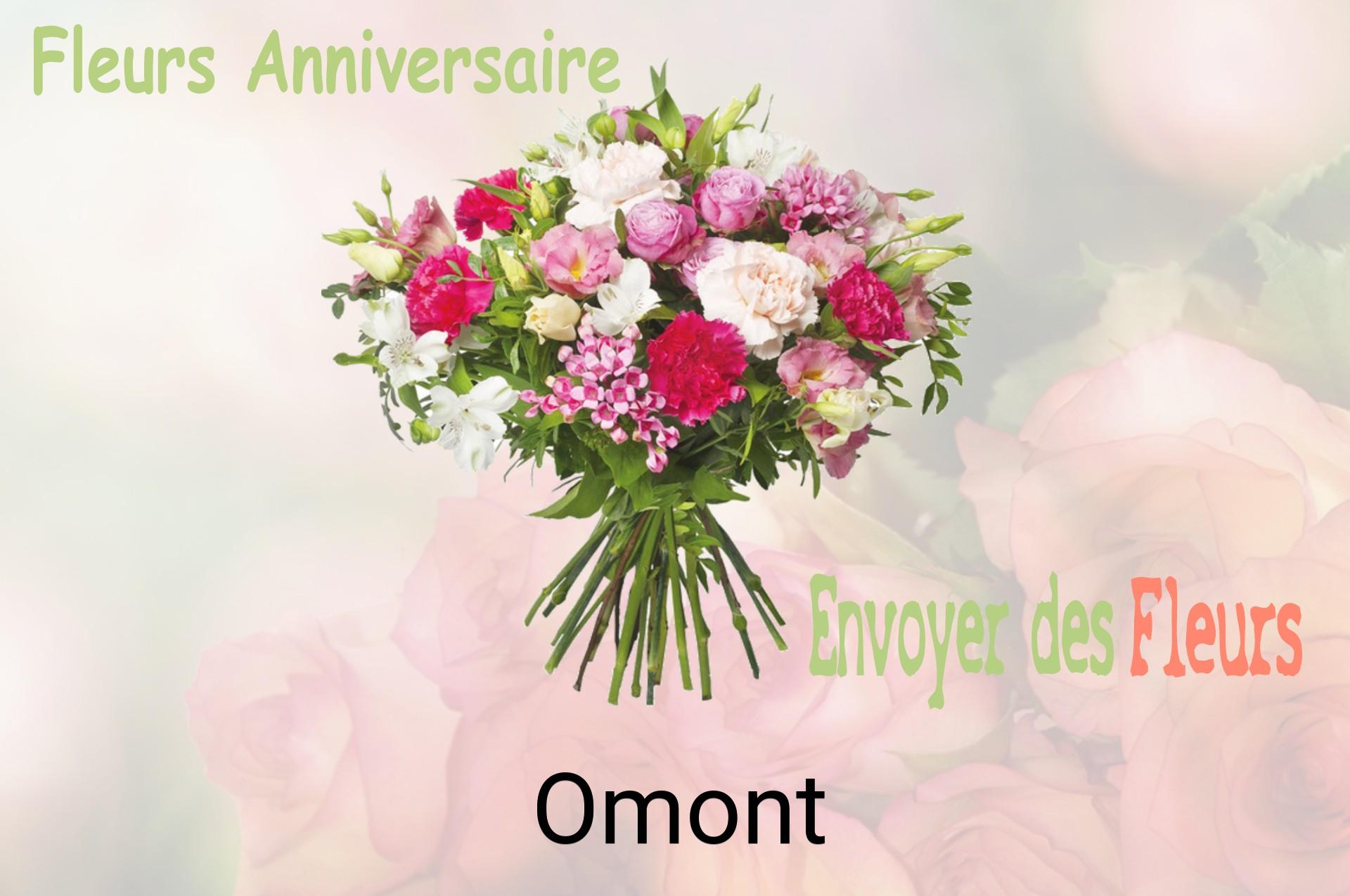 Bouquet de fleurs d’anniversaire livré à Omont